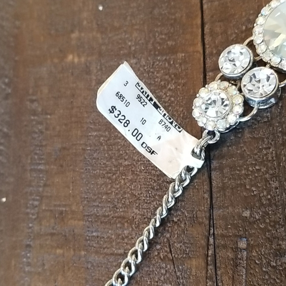 Cache Mirrored Rhinestone Statement Necklace NWT - Picture 2 of 11